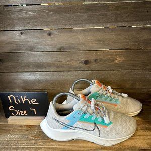 Womens Nike Air Zoom Pegasus 38 Gray Athletic Running‎ Sneakers Shoes Size 7 M